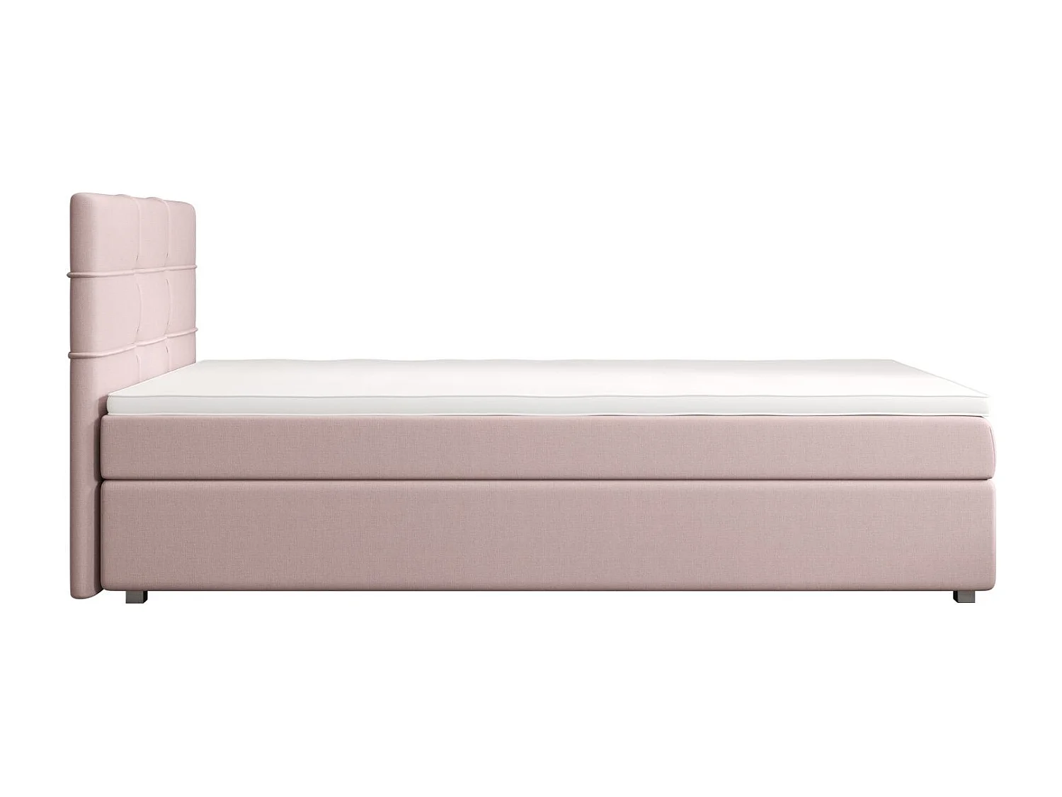 BEDANTE Lit boxspring FADO 1 80x200 Cosmic 14 Rose Lit Coffre Lit simple Lit d’hôtel