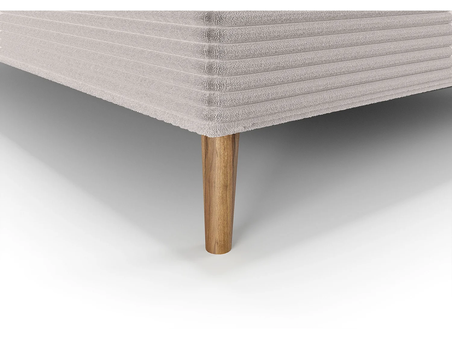 BEDANTE Boxspringbett NARA 140x200 POSO 100 Beige Bett Bettkasten Ehebett Hotelbett Topper Matratze Schlafzimmer Stauraum