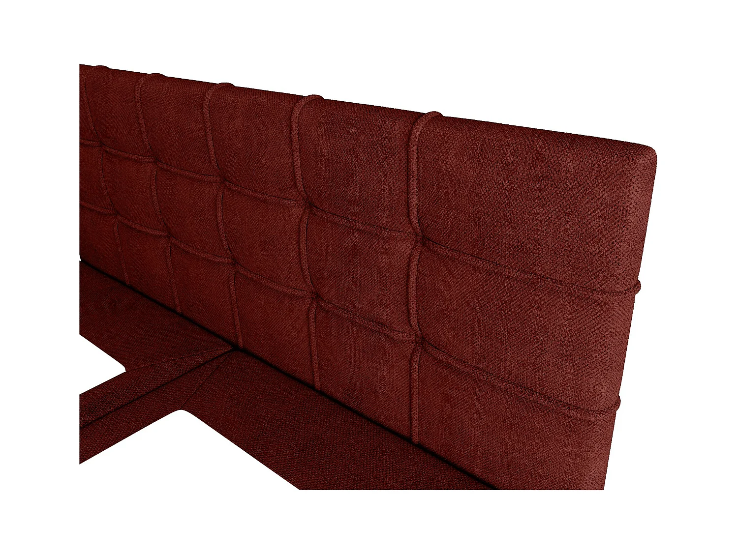 BEDANTE Lit boxspring KIDA 180x200 Curio 57 Rouge Lit Litkasten Lit double Lit d'hôtel Chambre à coucher Espace de rangement