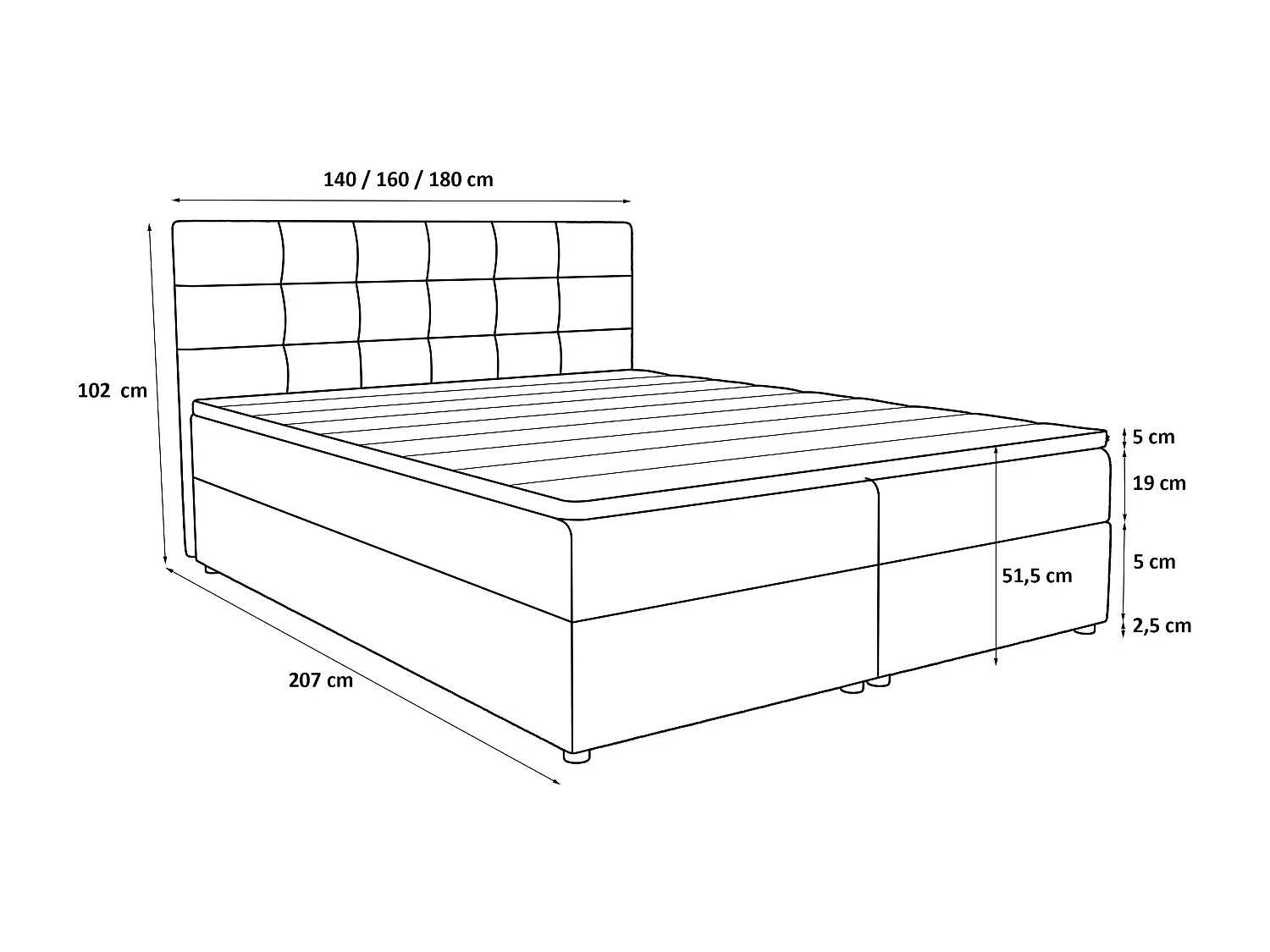 BEDANTE Boxspringbett KIDA 180x200 Curio 57 Rot Bett Bettkasten Ehebett Hotelbett Schlafzimmer Topper Matratze Stauraum