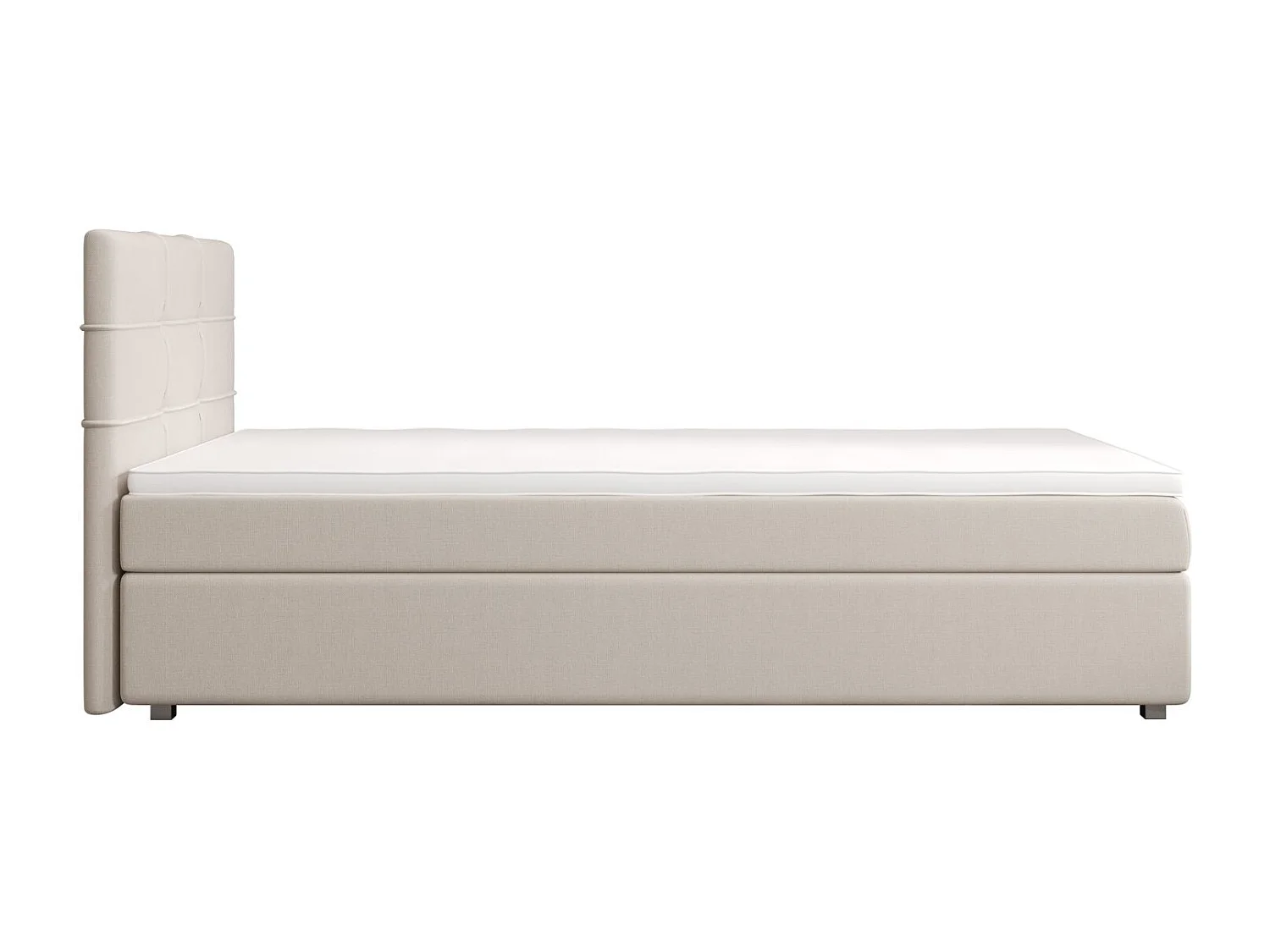BEDANTE Lit boxspring FADO 1 80x200 Cosmic 10 Beige Lit Coffre Lit simple Lit d’hôtel