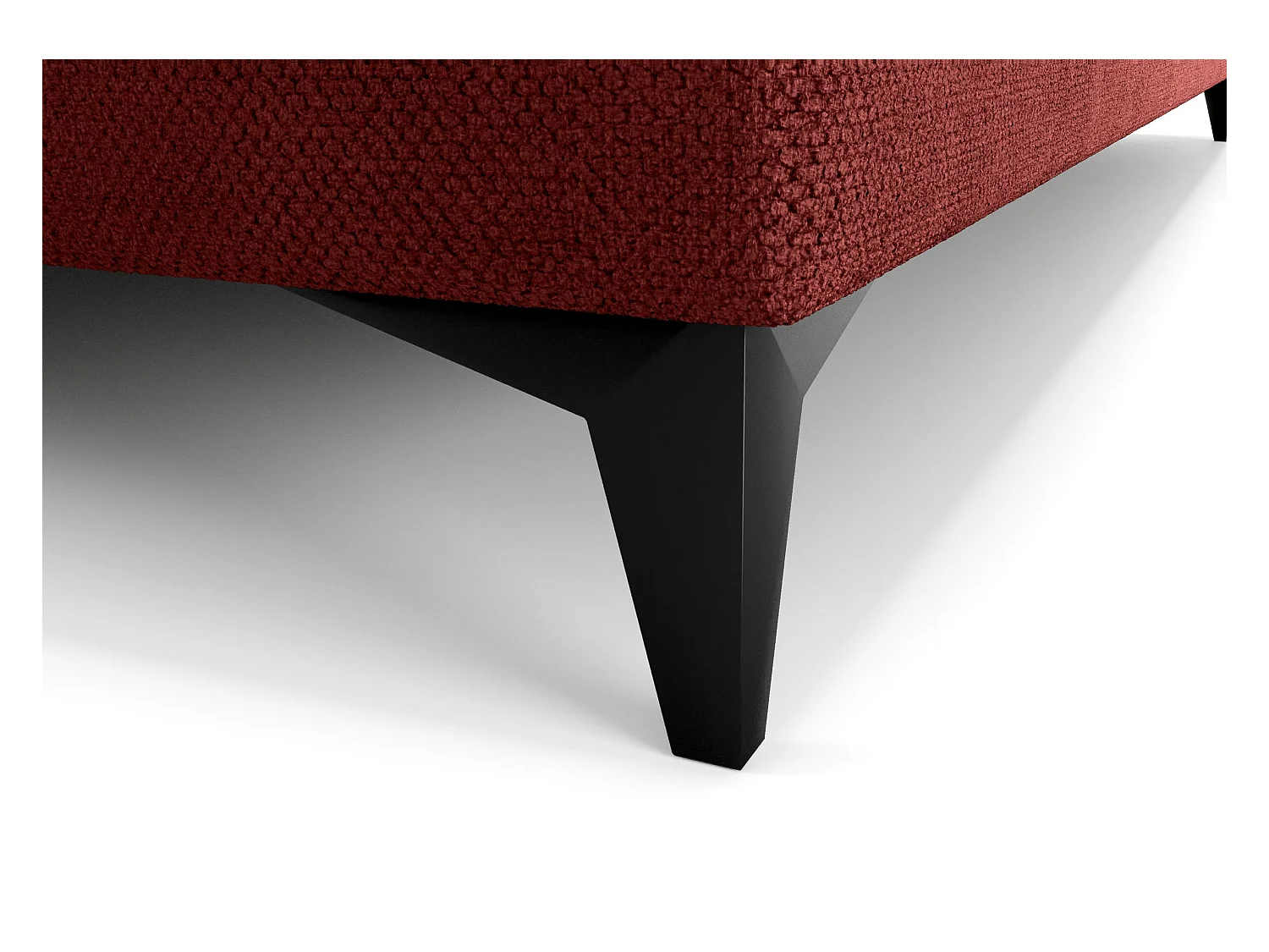 BEDANTE lit boxspring ONO 160x200 CURIO 57 rouge lit coffre de lit lit double lit d'hôtel surmatelas matelas chambre à coucher rangement