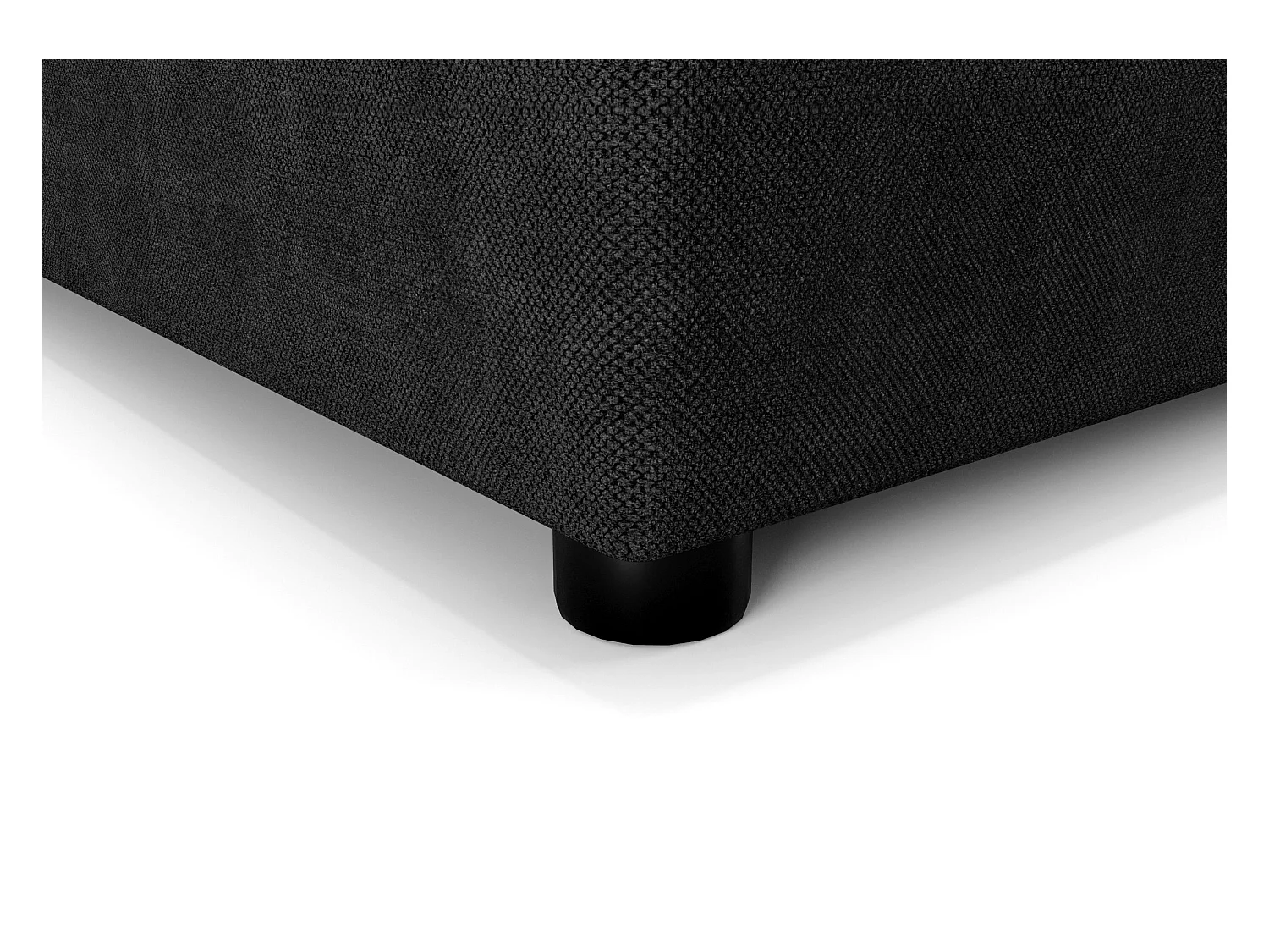 BEDANTE Lit boxspring KIDA 200x200 Curio 99 Noir Lit Litkasten Lit double Lit d'hôtel Chambre à coucher Espace de rangement