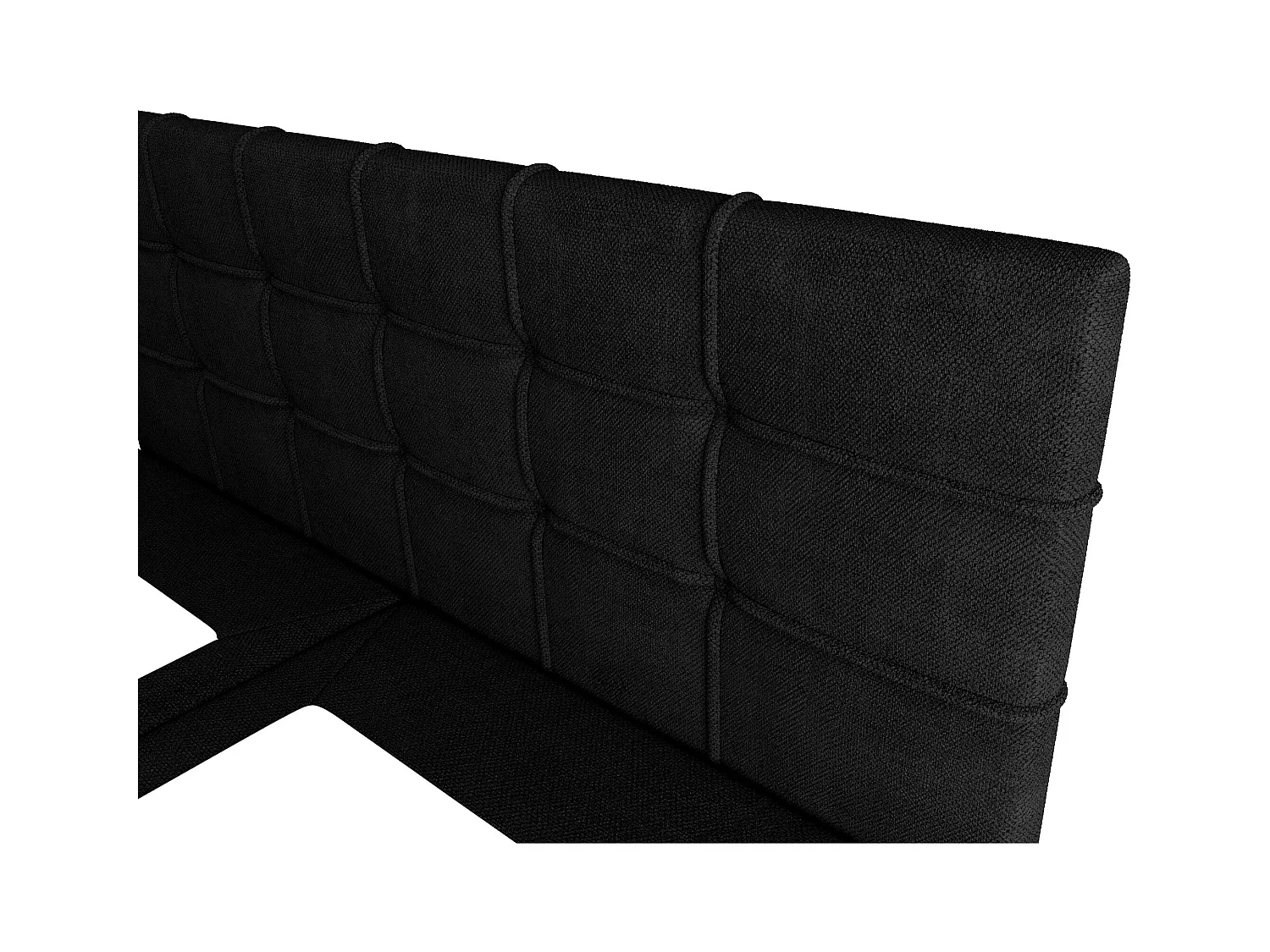 BEDANTE Lit boxspring KIDA 200x200 Curio 99 Noir Lit Litkasten Lit double Lit d'hôtel Chambre à coucher Espace de rangement