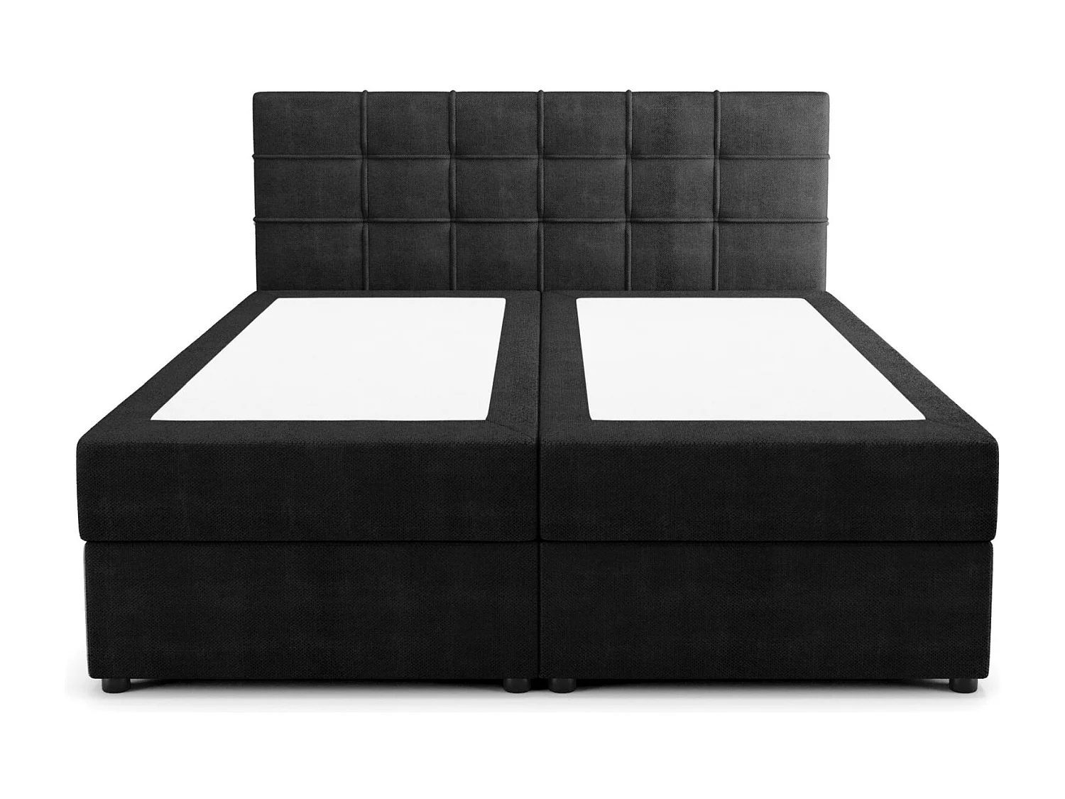 BEDANTE Boxspringbett KIDA 200x200 Curio 99 Schwarz Bett Bettkasten Ehebett Hotelbett Schlafzimmer Topper Matratze Stauraum