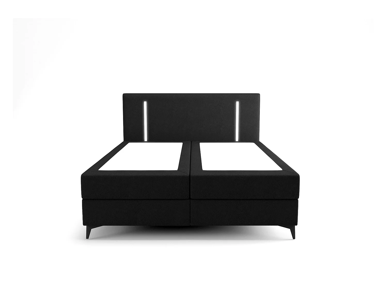 BEDANTE lit boxspring ONO 140x200 CURIO 99 noir lit coffre de lit lit double lit d'hôtel surmatelas matelas chambre à coucher rangement