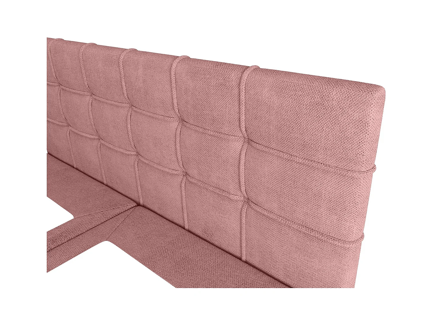 BEDANTE Lit boxspring KIDA 160x200 Curio 63 Rose Lit Litkasten Lit double Lit d'hôtel Chambre à coucher Espace de rangement