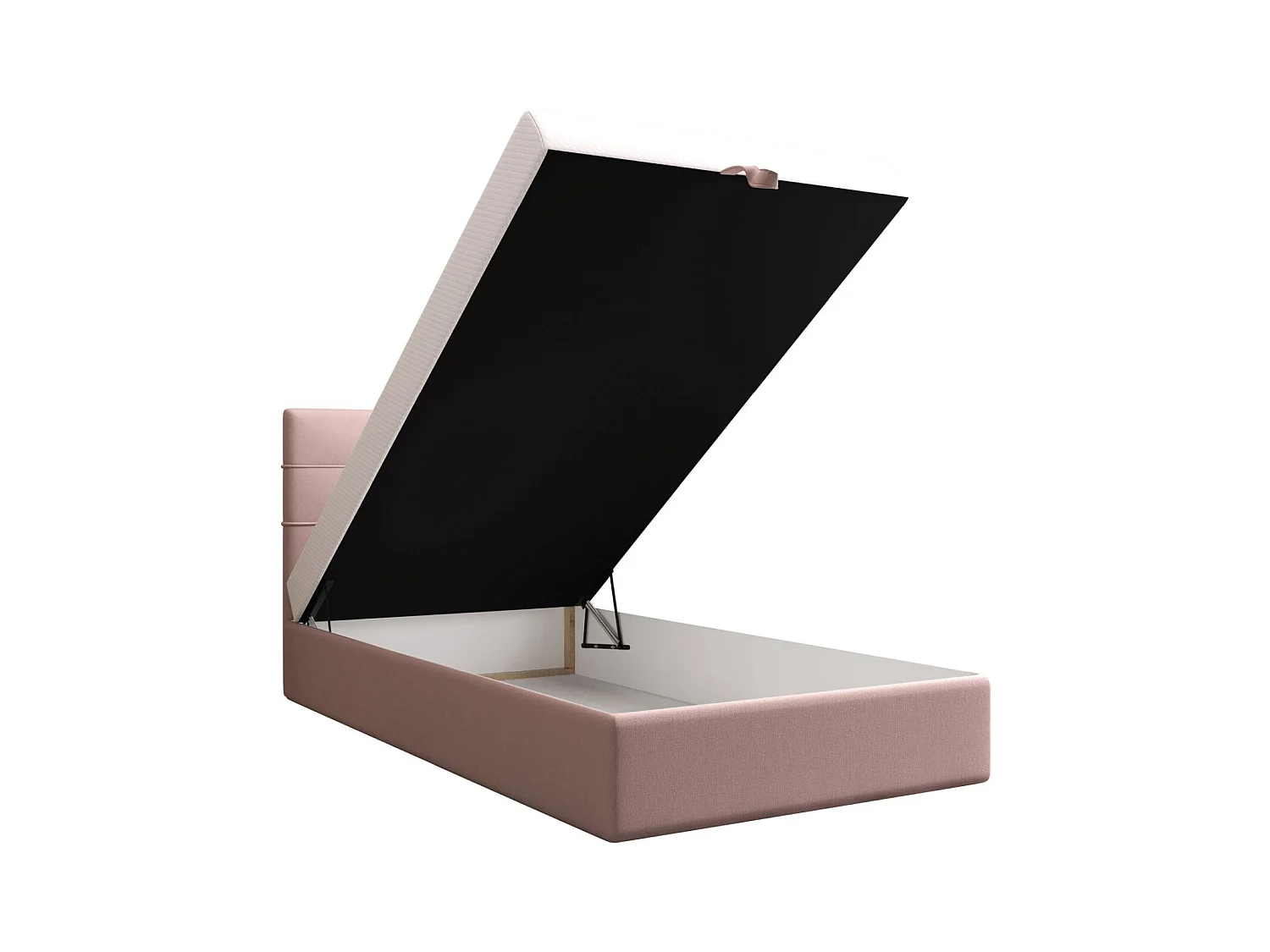 BEDANTE lit boxspring DUO 2 80x200 Cosmic 14 rose lit avec coffre lit double lit d’hôtel surmatelas matelas chambre espace de rangement