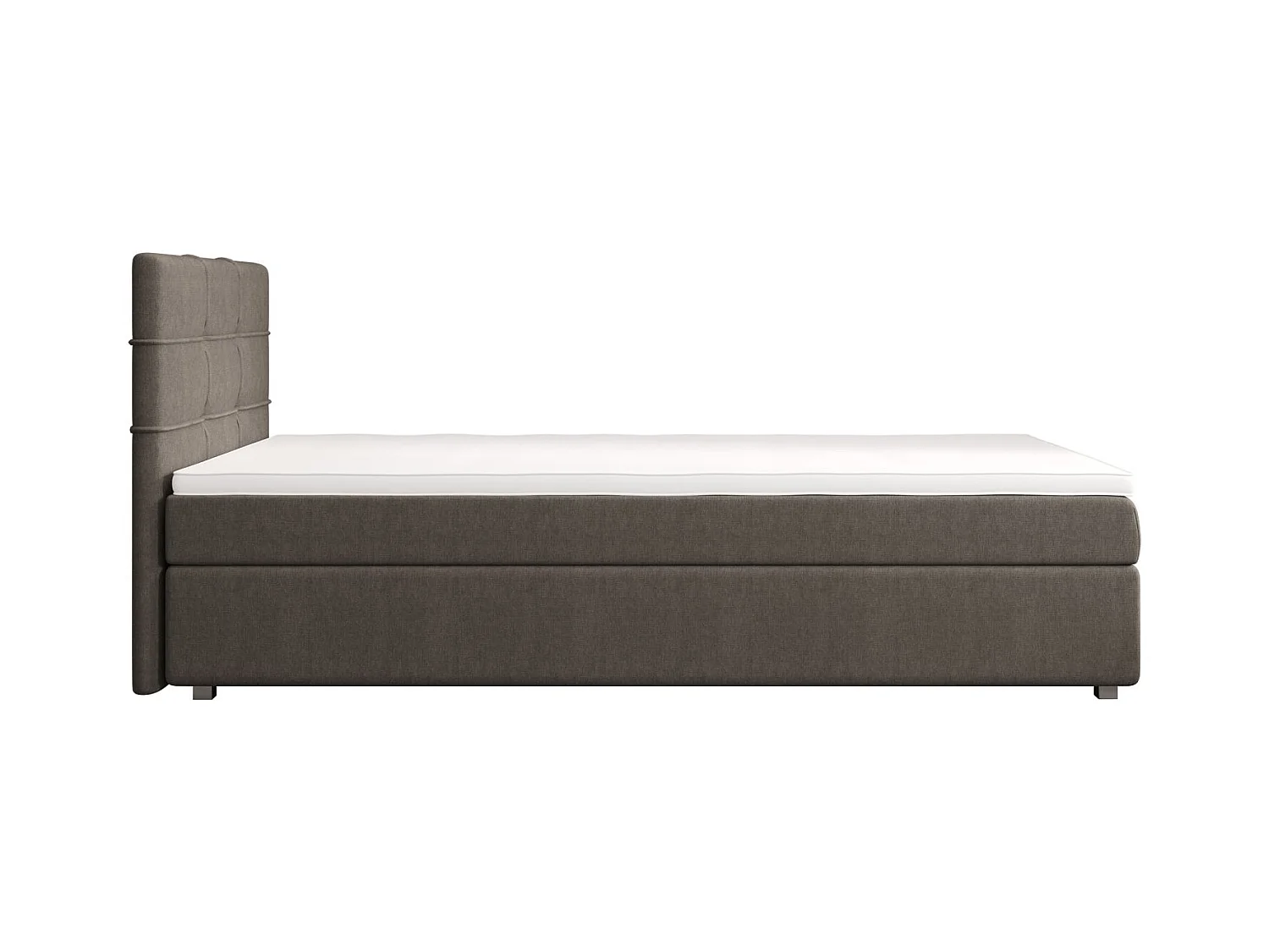 BEDANTE Lit boxspring FADO 1 80x200 Cosmic 03 Marron Lit Coffre Lit simple Lit d’hôtel