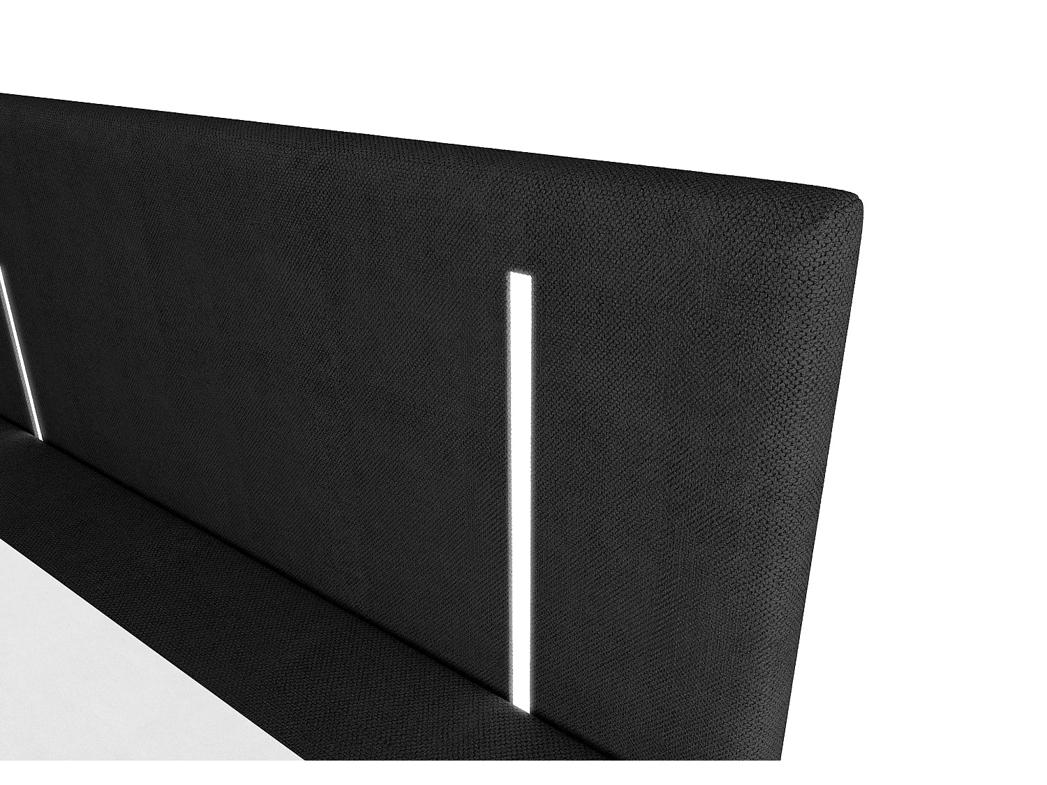 BEDANTE lit boxspring ONO 160x200 CURIO 99 noir lit coffre de lit lit double lit d'hôtel surmatelas matelas chambre à coucher rangement