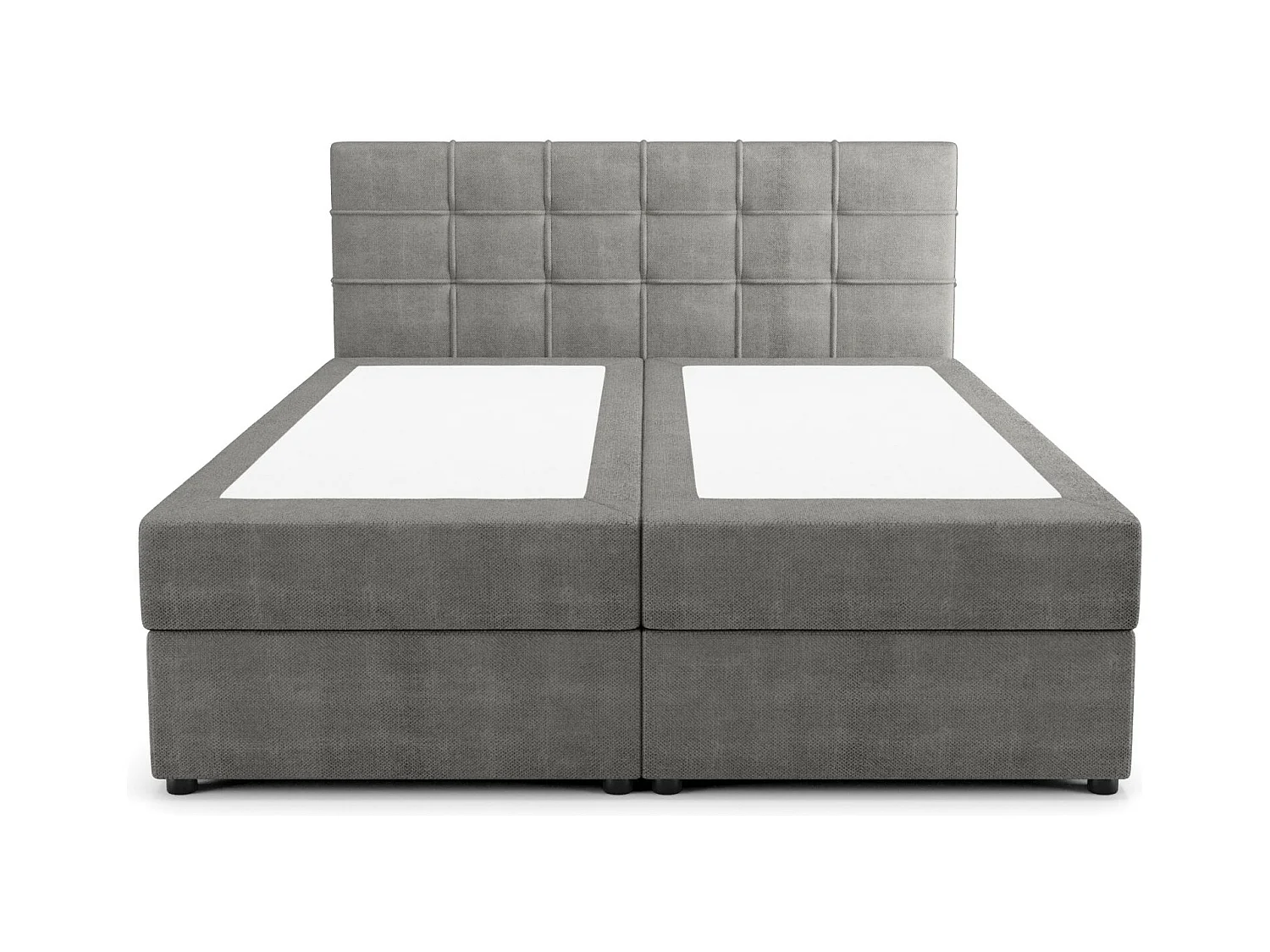 BEDANTE Lit boxspring KIDA 160x200 Curio 93 Gris foncé Lit Litkasten Lit double Lit d'hôtel Chambre à coucher Espace de rangement