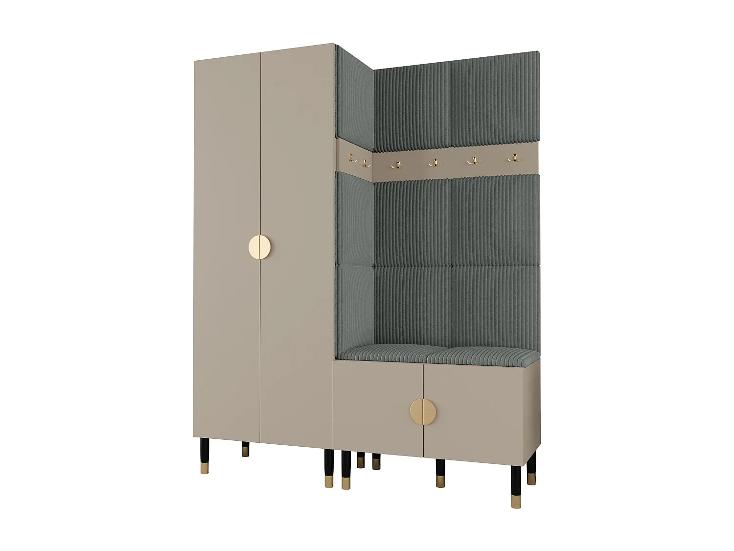 Ensemble de garde-robe Palermo 2 200/158/46 (Cachemire/Poso 60)