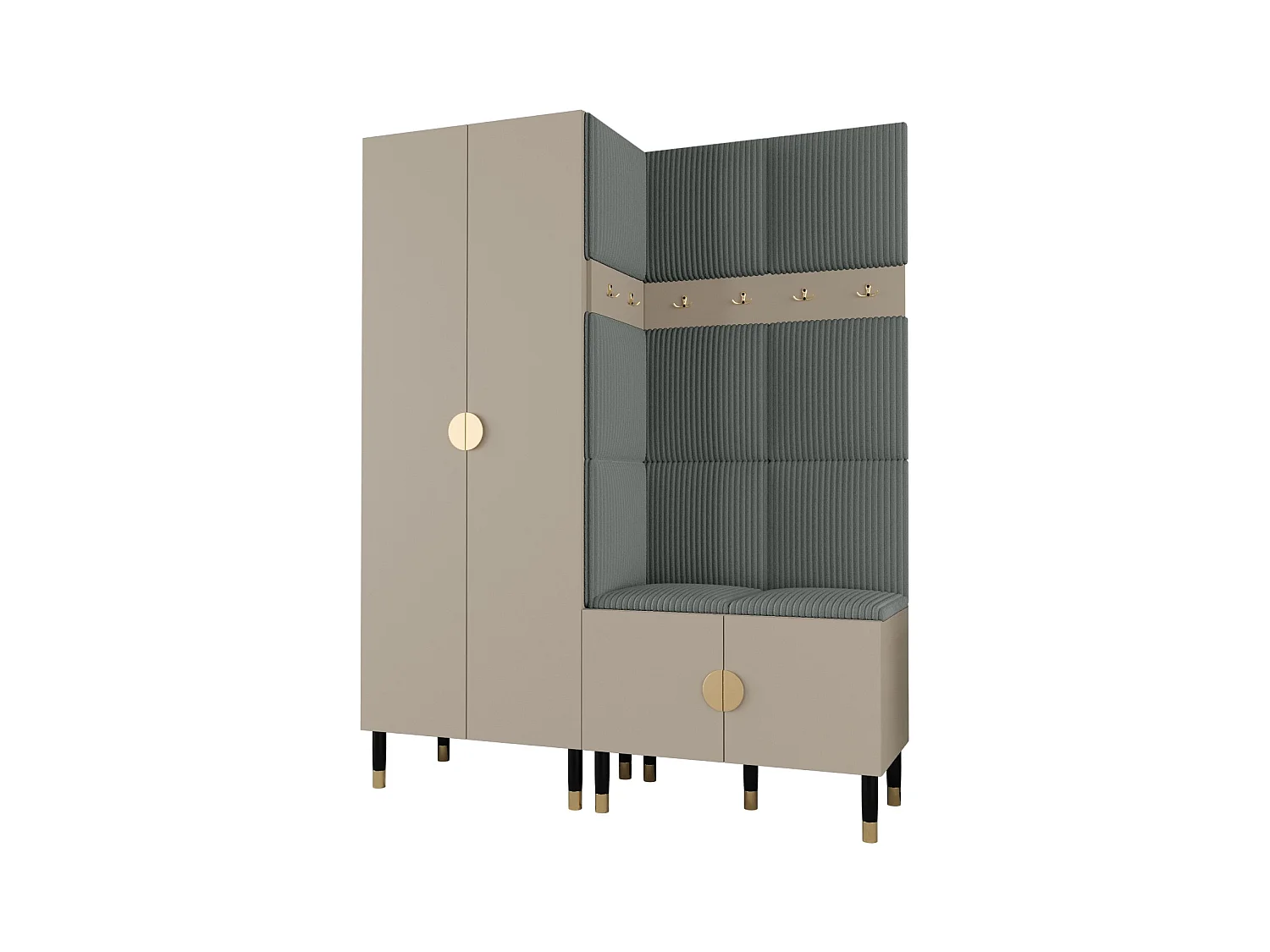 Garderobenset Palermo 2 200/158/46 (Kaschmir/Poso 60)