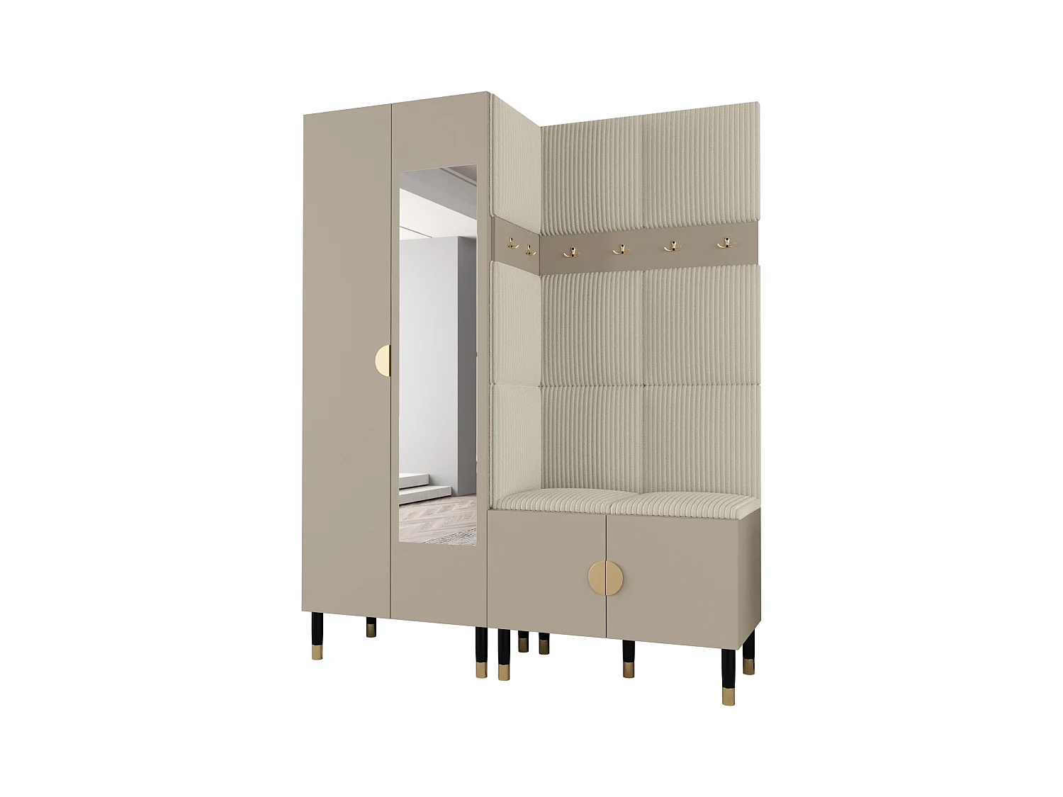 Garderobenset Palermo 14 200/158/46 (Kaschmir/Poso 100)