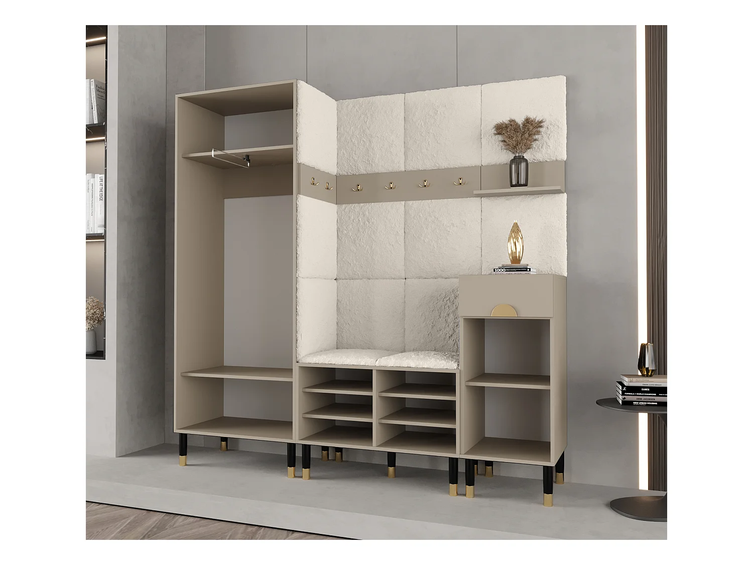 Ensemble de garde-robe Palermo 1 200/200/46 (Cachemire/Poso 60)