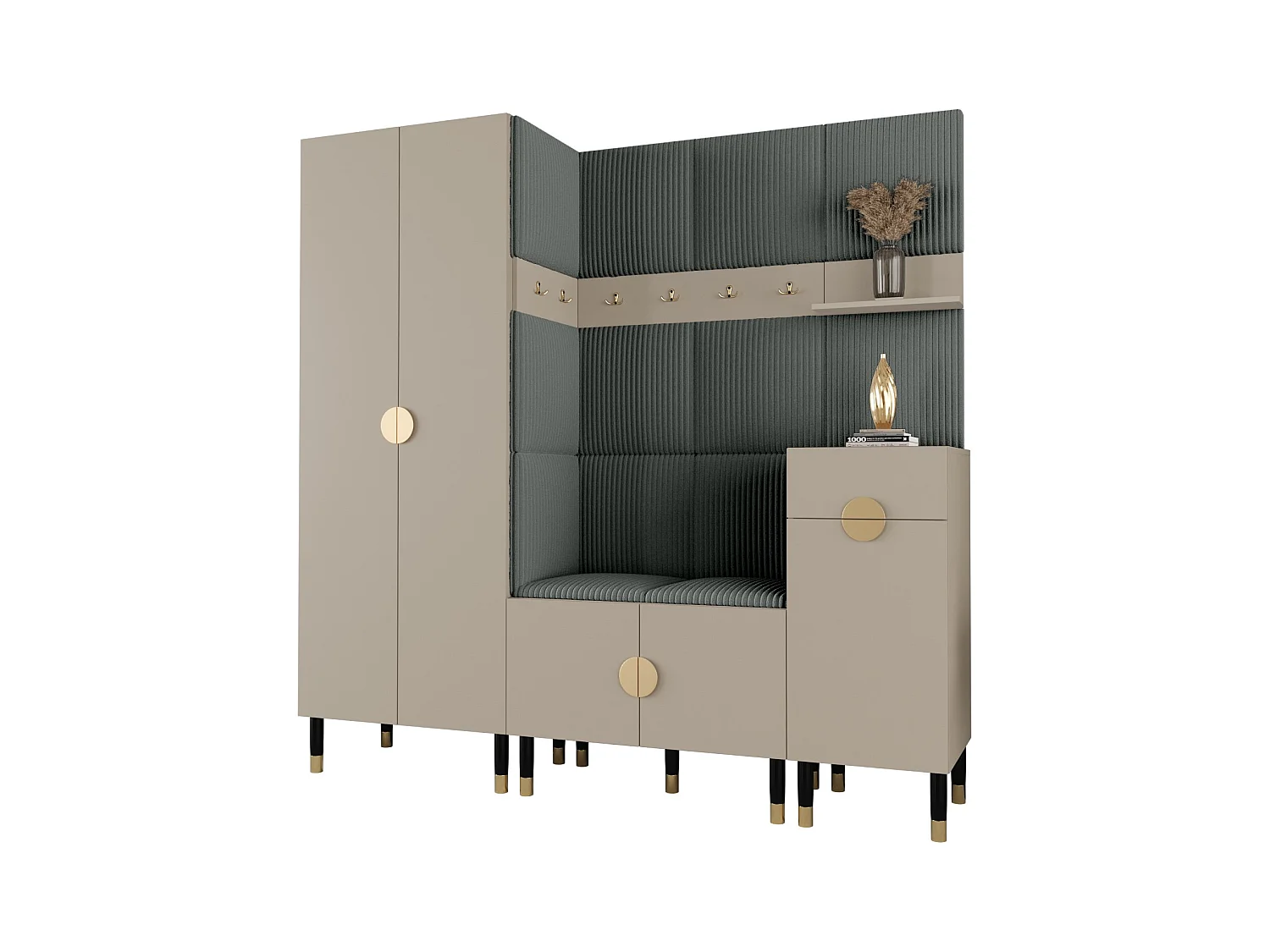 Garderobenset Palermo 1 200/200/46 (Kaschmir/Poso 60)