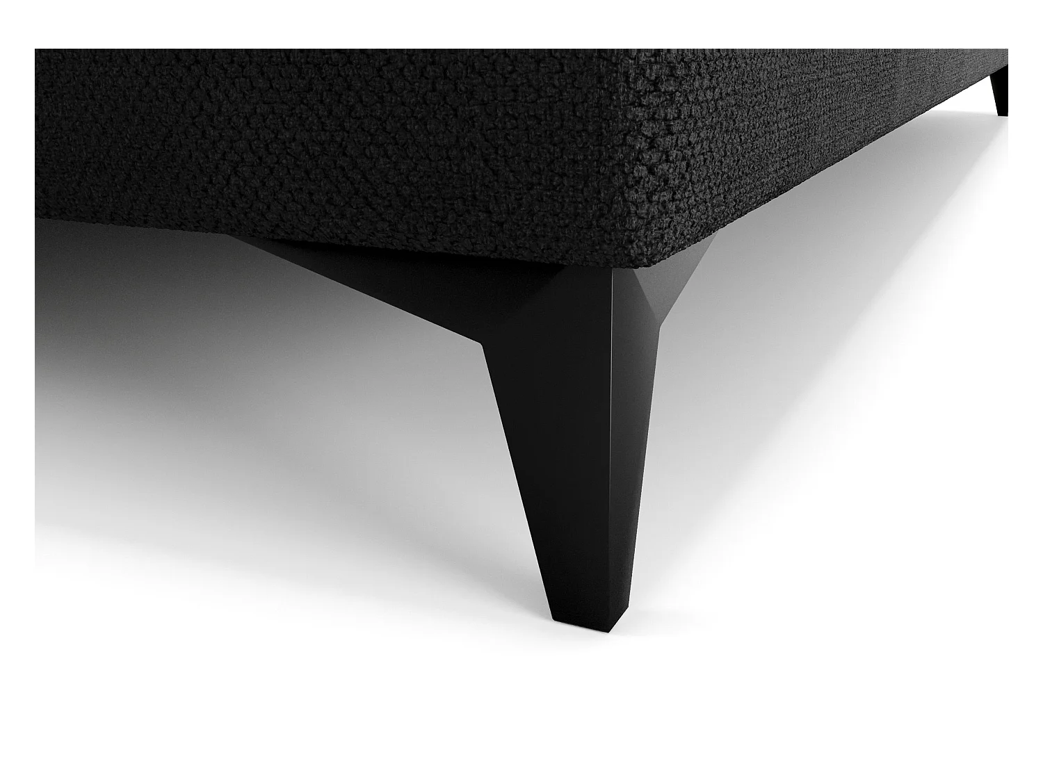 BEDANTE lit boxspring ONO 180x200 CURIO 99 noir lit coffre de lit lit double lit d'hôtel surmatelas matelas chambre à coucher rangement