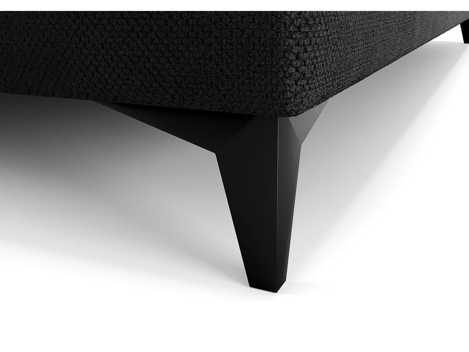 BEDANTE Boxspringbett ONO 180x200 CURIO 99 Schwarz Bett Bettkasten Ehebett Hotelbett Topper Matratze Schlafzimmer Stauraum