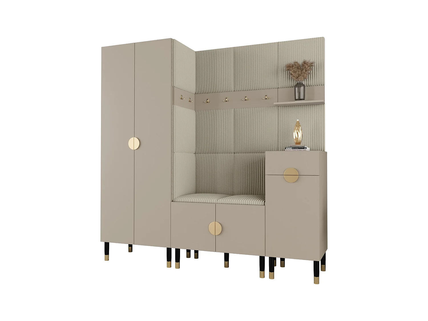Garderobenset Palermo 1 200/200/46 (Kaschmir/Poso 100)
