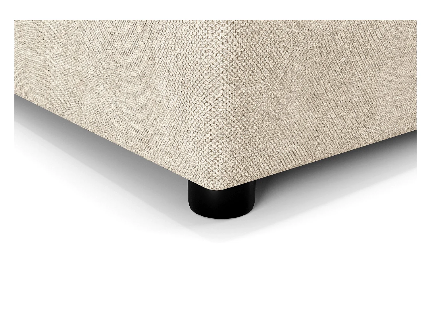 BEDANTE Lit boxspring KIDA 140x200 Curio 09 Écru Lit Litkasten Lit double Lit d'hôtel Chambre à coucher Espace de rangement