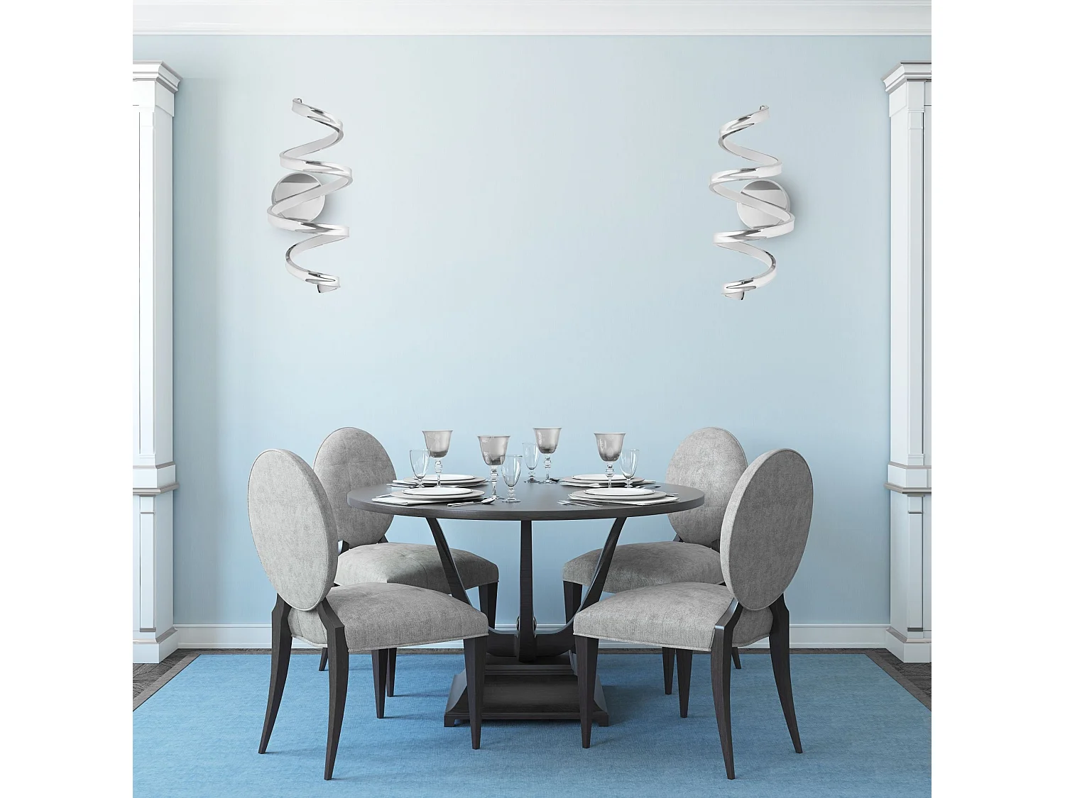 Applique Murale Toolight LED APP828-W SPRING Chrome