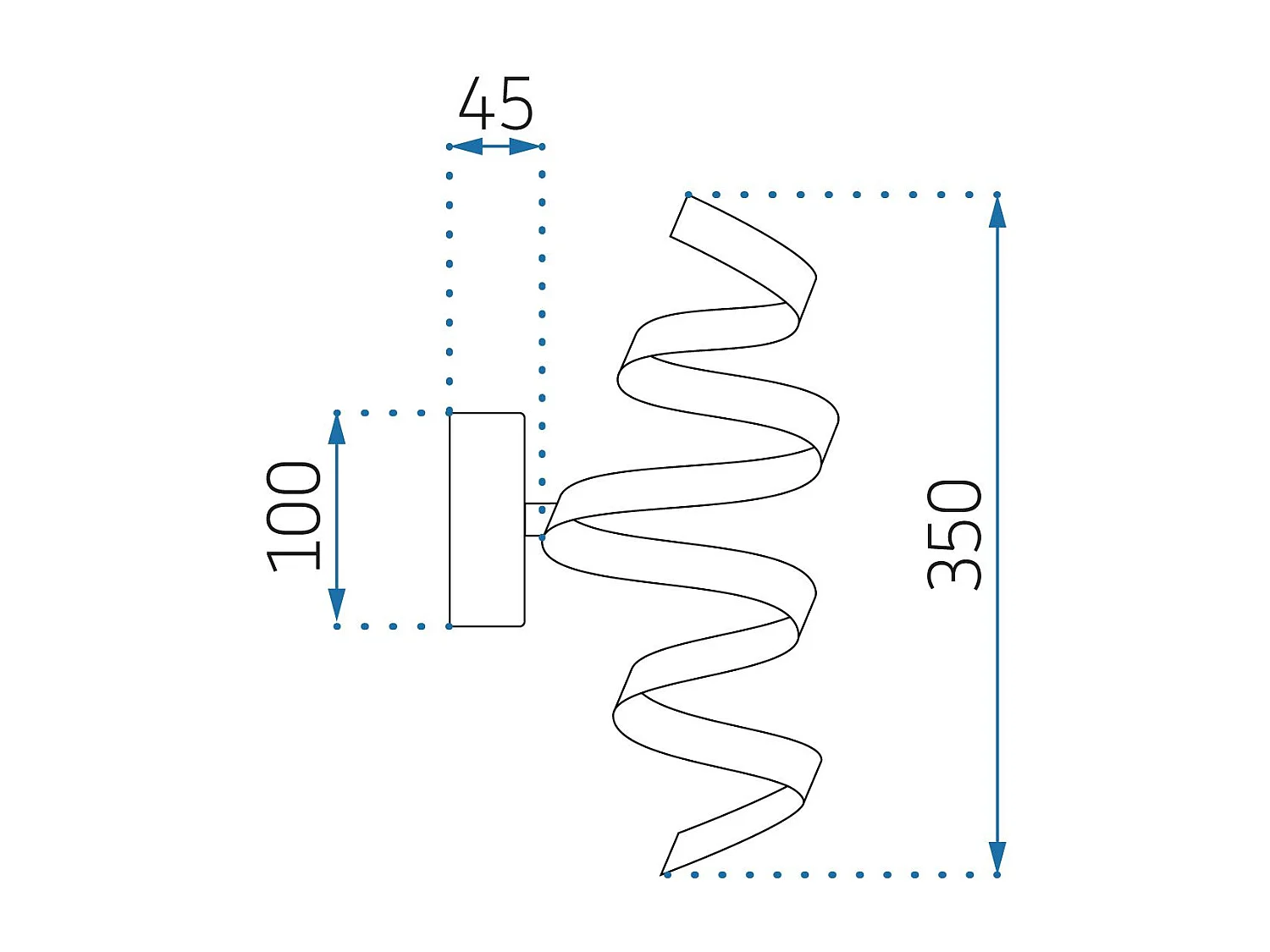 Applique Murale Toolight LED APP828-W SPRING Chrome