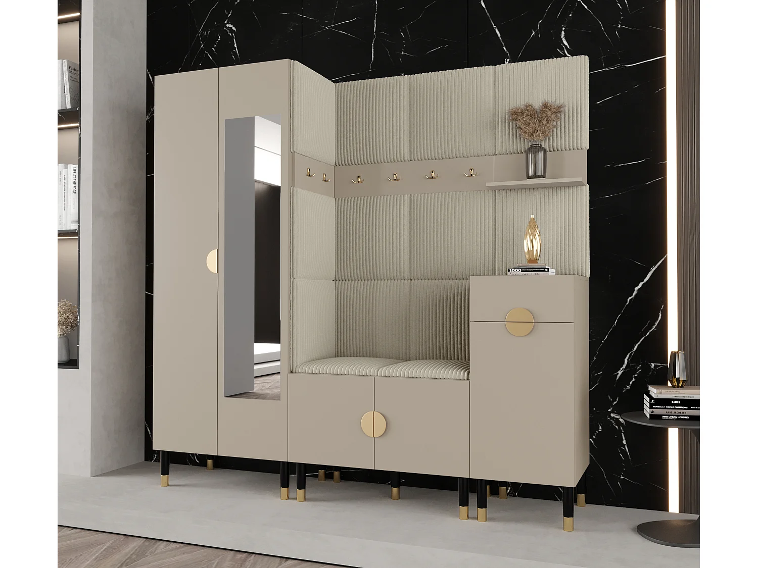 Ensemble de garde-robe Palermo 13 200/200/46 (Cachemire/Poso 100)