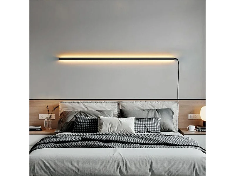 Toolight LHJ065-W væglampe sort 1,5X4X150CM