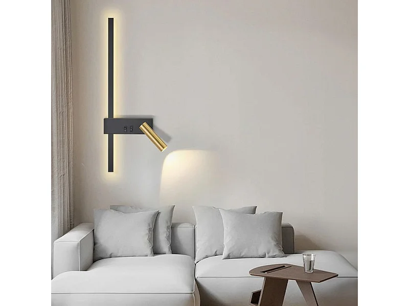 Wandlamp Toolight APP1439-W Black