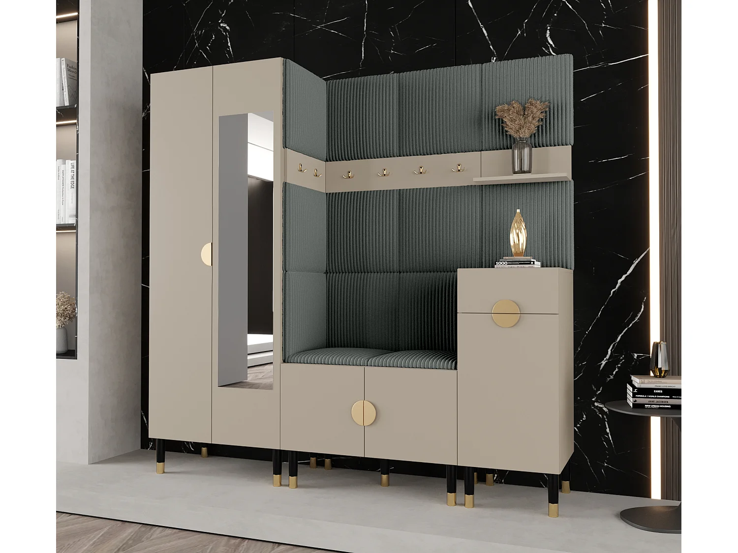 Ensemble de garde-robe Palermo 13 200/200/46 (Cachemire/Poso 60)