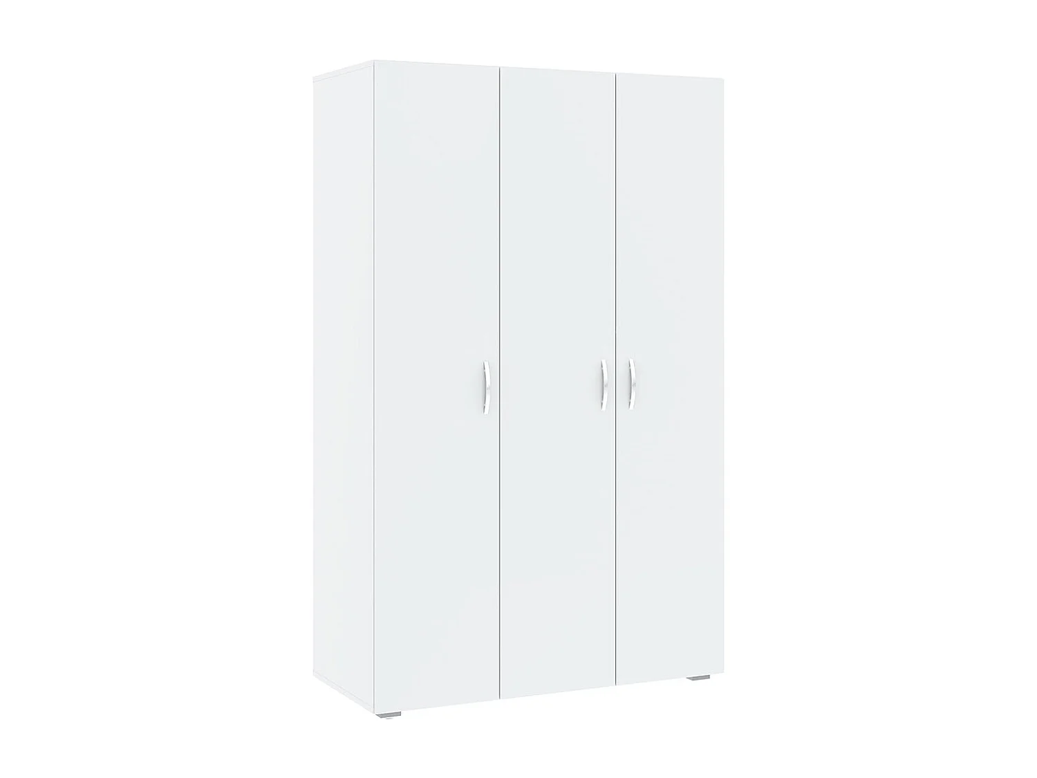 KLEIDERSCHRANK Basic Weiß 110,7 / 52 / 179 cm