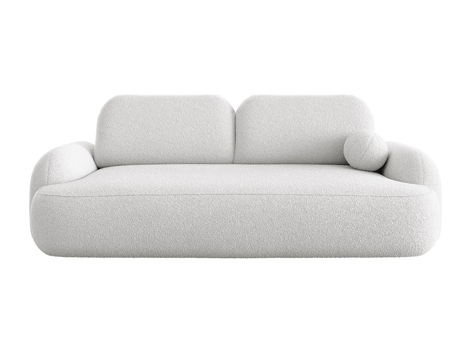 BEDANTE SOFA MOLLY mit Schlaffunktion TERRA FROTTE 00 Weiß mit Bettkasten Sofa für Wohnzimmer gerades Sofa Schlafsofa Sofa mit Bettkasten Klappsofa