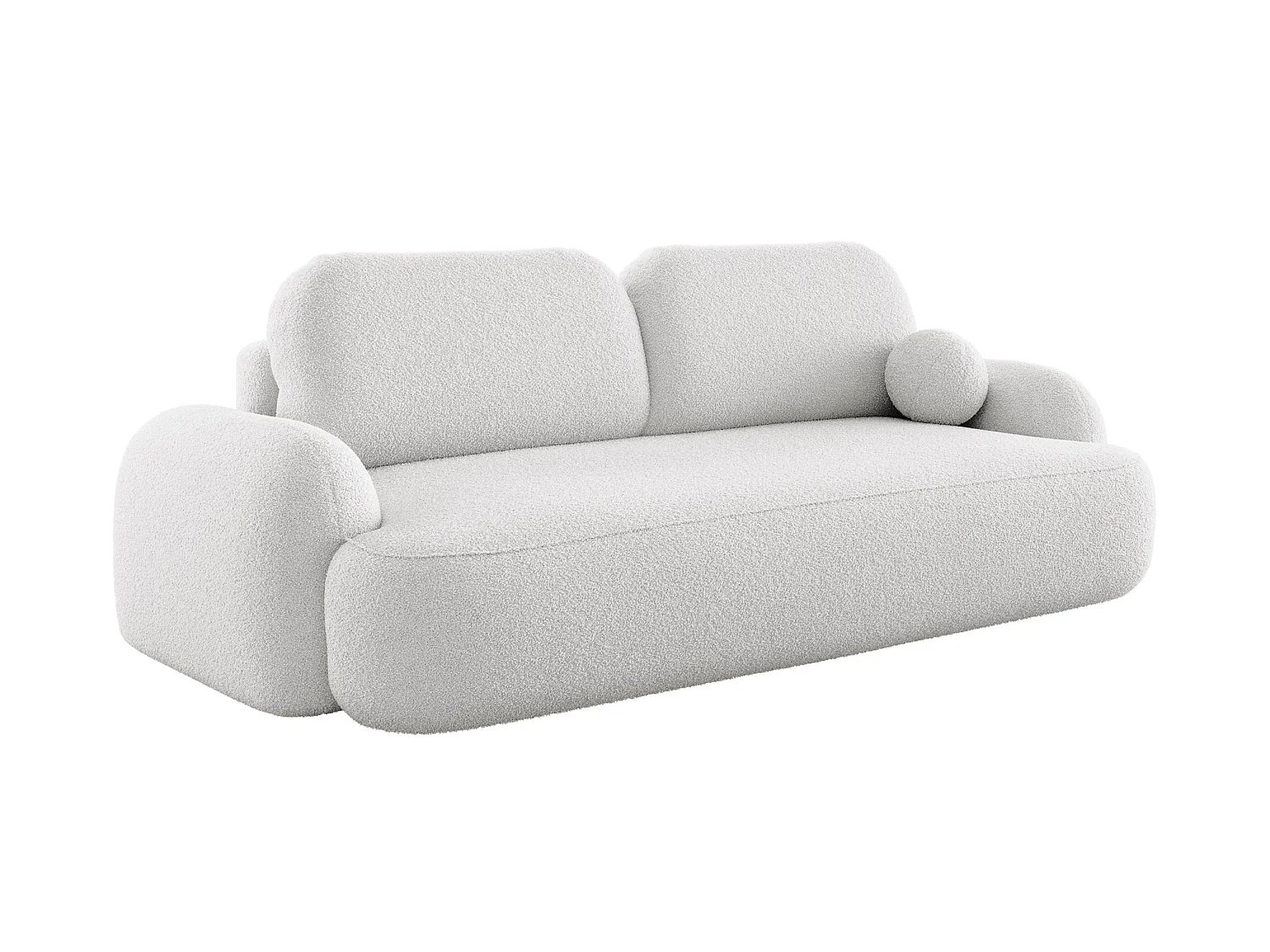 BEDANTE SOFA MOLLY z funkcją spania TERRA FROTTE 00 Biały z pojemnikiem na pościel, sofa do salonu, kanapa, sofa rozkładana, sofa z pojemnikiem, wersalka