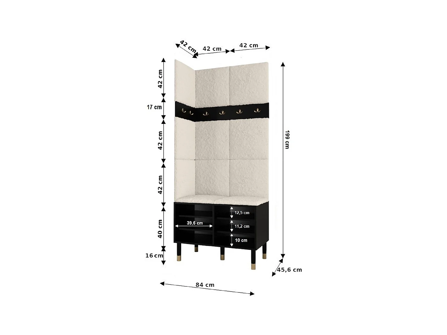 Ensemble de garde-robe Palermo 11 200/84/46 (Cachemire/Poso 60)