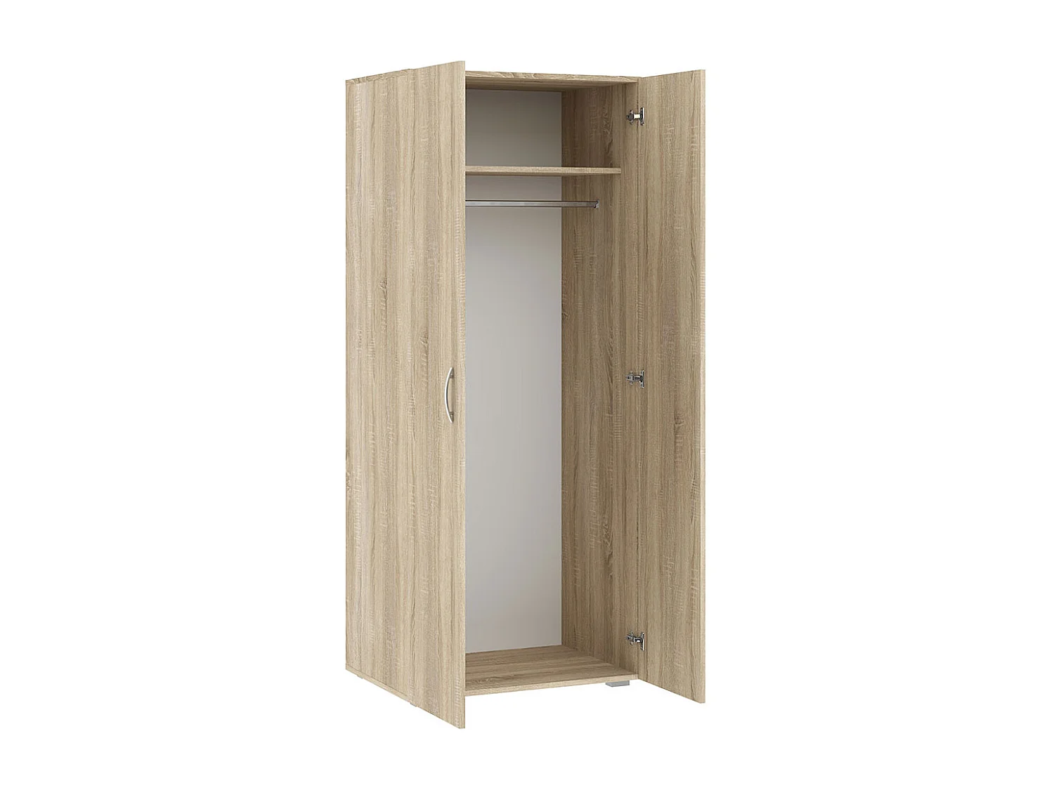 KLEIDERSCHRANK Basic Eiche Sonoma 74 / 52 / 179 cm