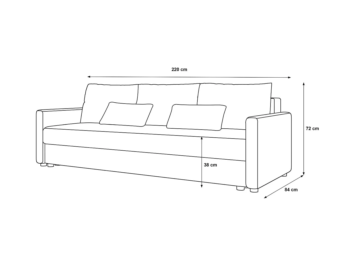 BEDANTE CANAPÉ MOS BIS avec fonction lit ITAKA 10 Vert foncé
