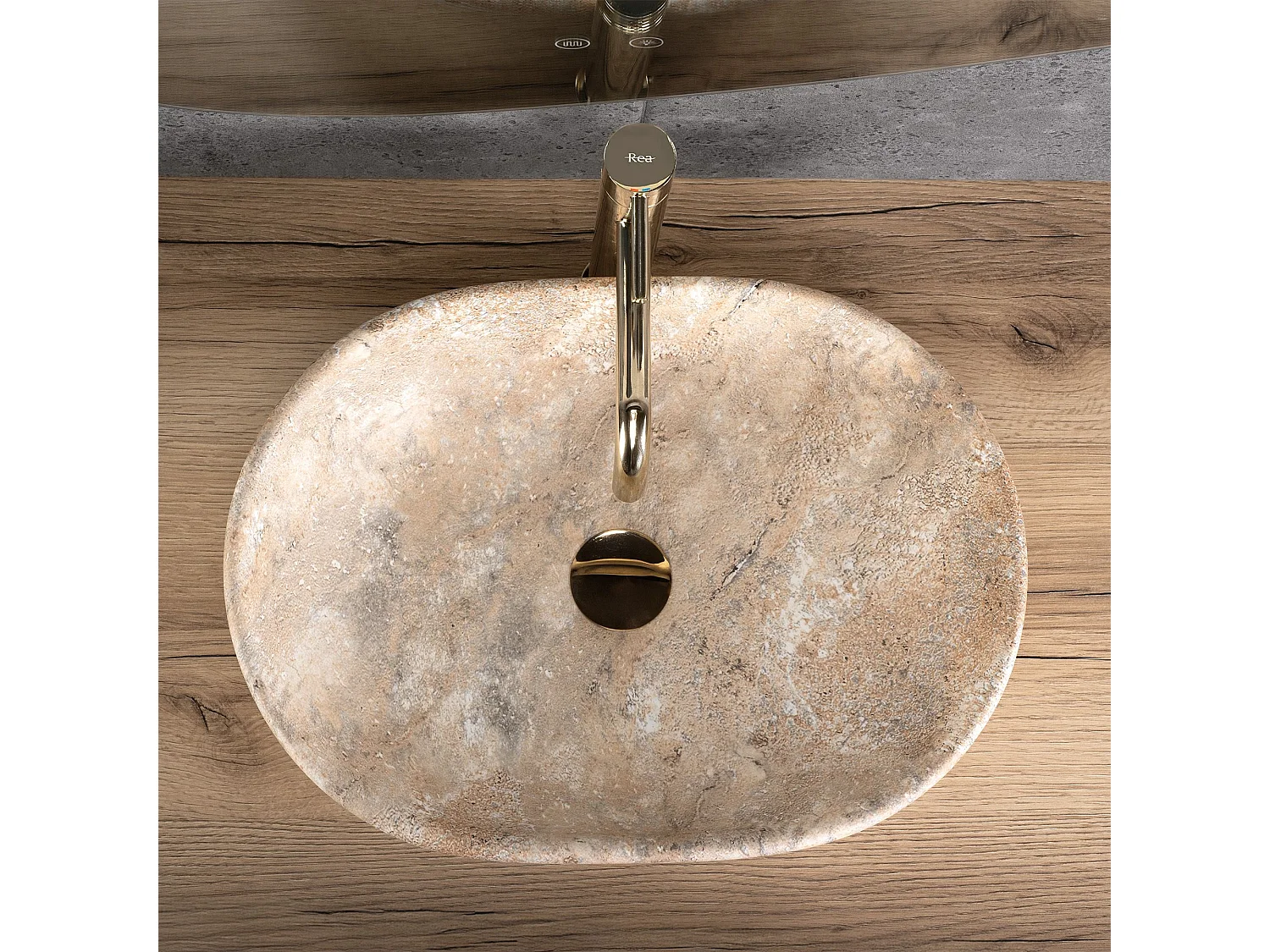 Vasque À Poser Rea Amelia  beige