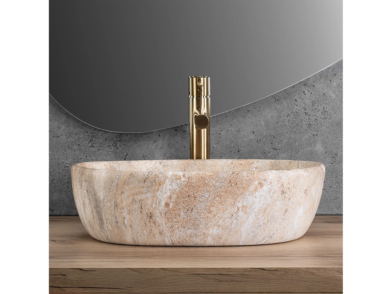 Vasque À Poser Rea Amelia  beige