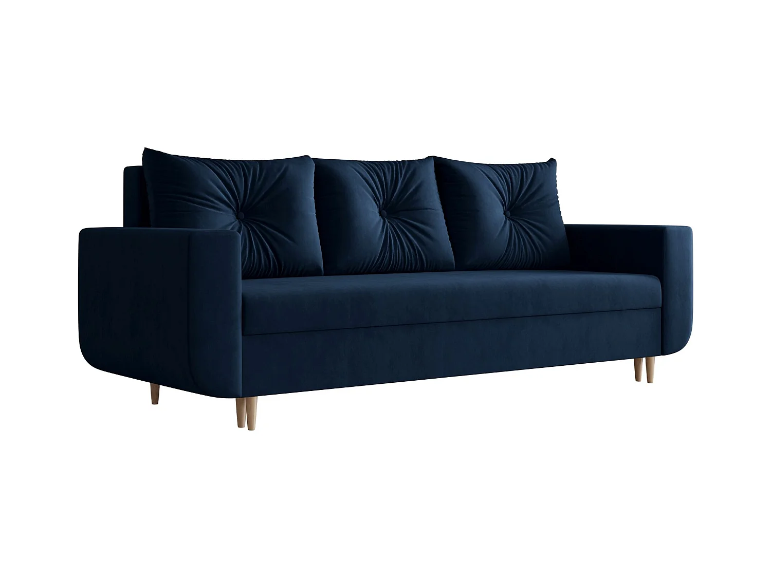 BEDANTE canapé DELFIN avec fonction de couchage ITAKA 11 bleu foncé