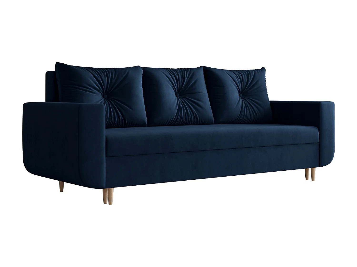 BEDANTE canapé DELFIN avec fonction de couchage ITAKA 11 bleu foncé
