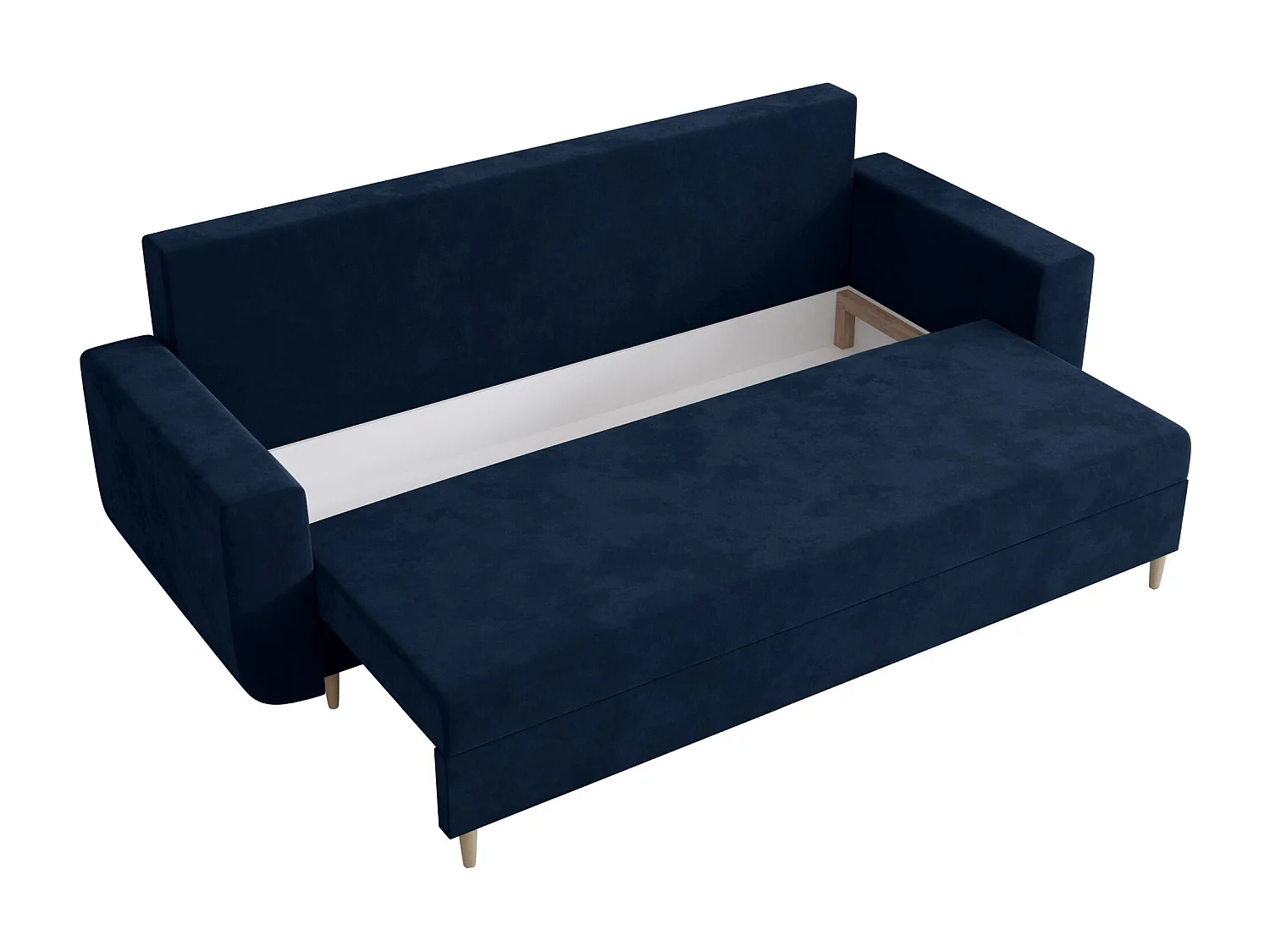 BEDANTE canapé DELFIN avec fonction de couchage ITAKA 11 bleu foncé