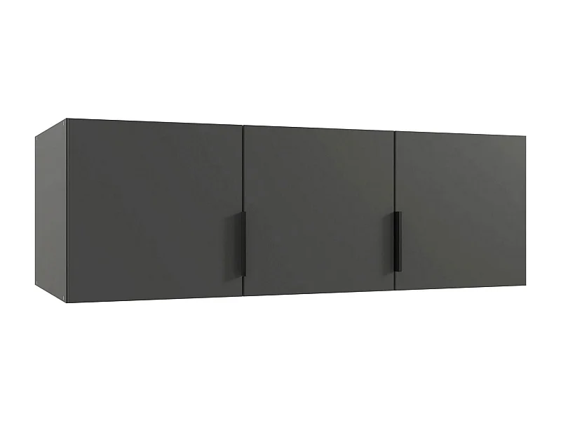 KLEIDERSCHRANK AUFSATZ Modena graphit 120 / 54 / 40cm