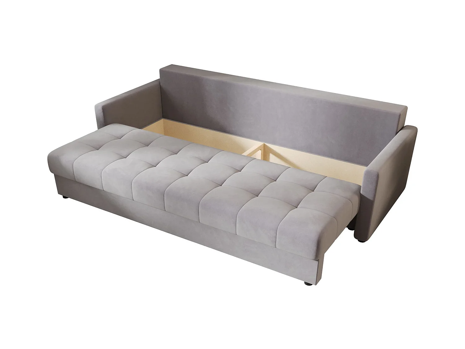 BEDANTE CANAPÉ MOS BIS avec fonction lit ITAKA 50 Gris clair