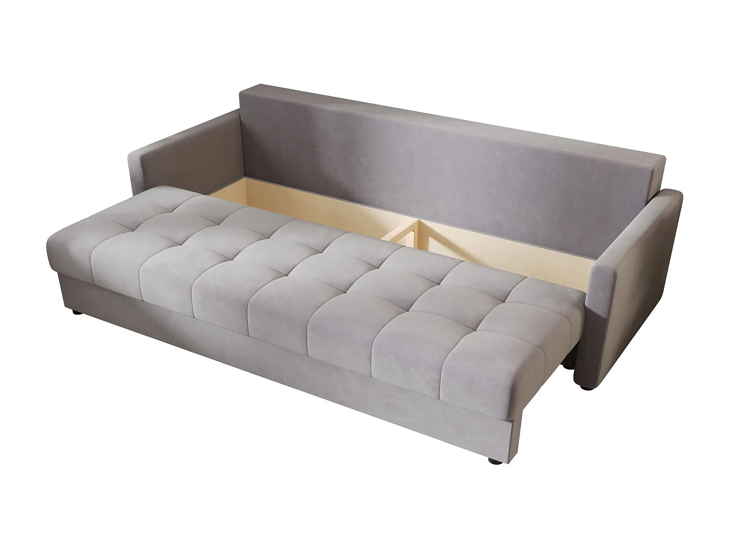 BEDANTE CANAPÉ MOS BIS avec fonction lit ITAKA 50 Gris clair