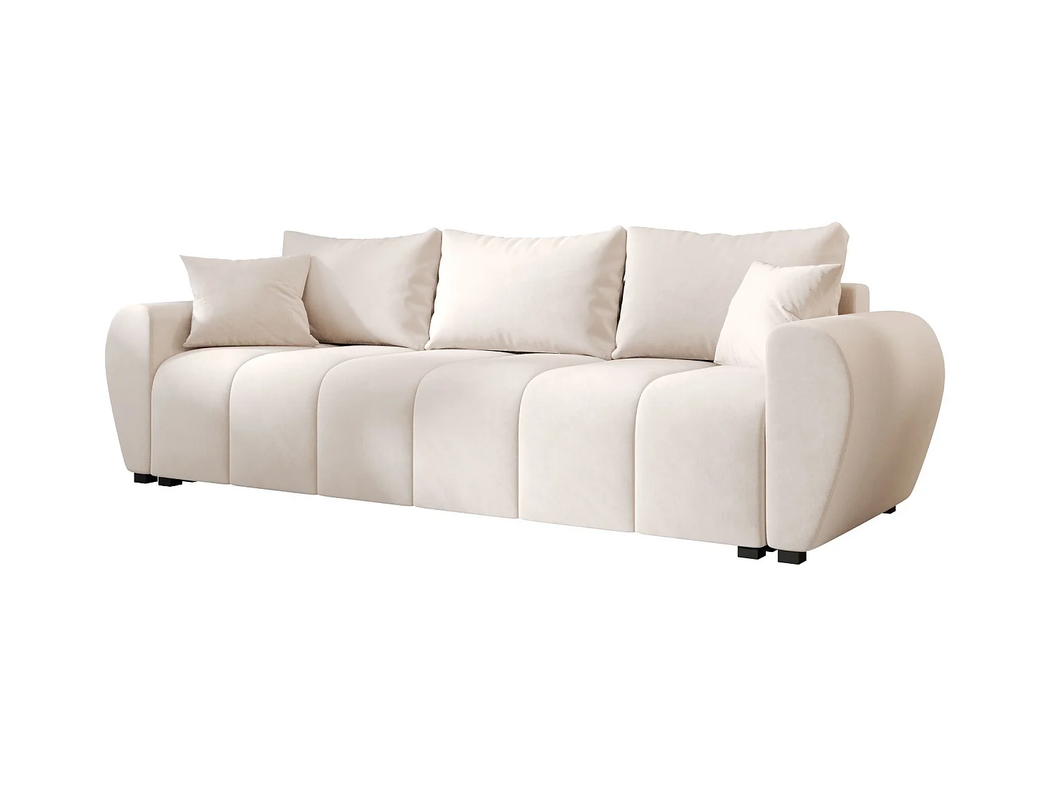 BEDANTE CANAPÉ MOLISA avec fonction lit ITAKA 16 Crème