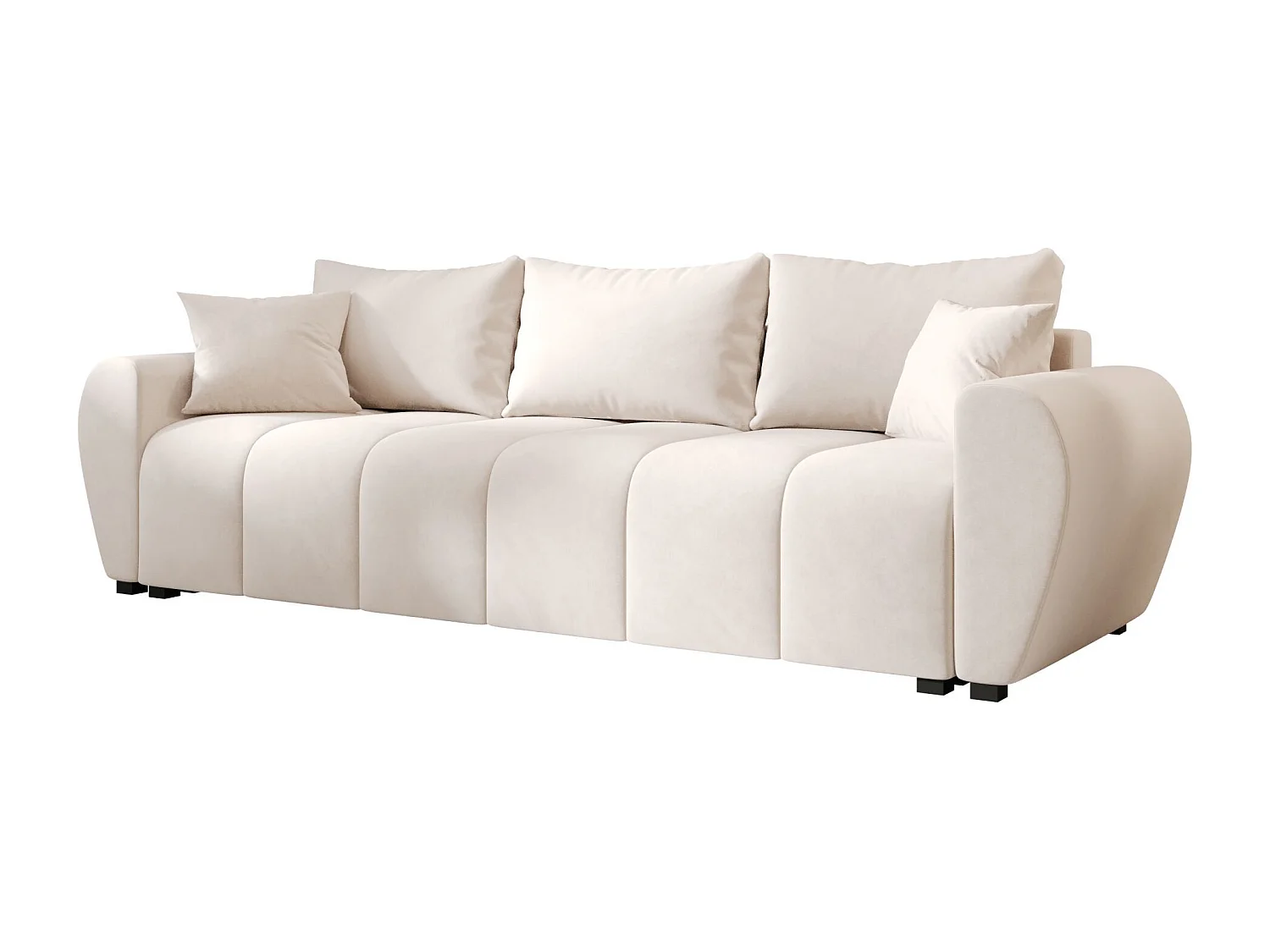 BEDANTE CANAPÉ MOLISA avec fonction lit ITAKA 16 Crème