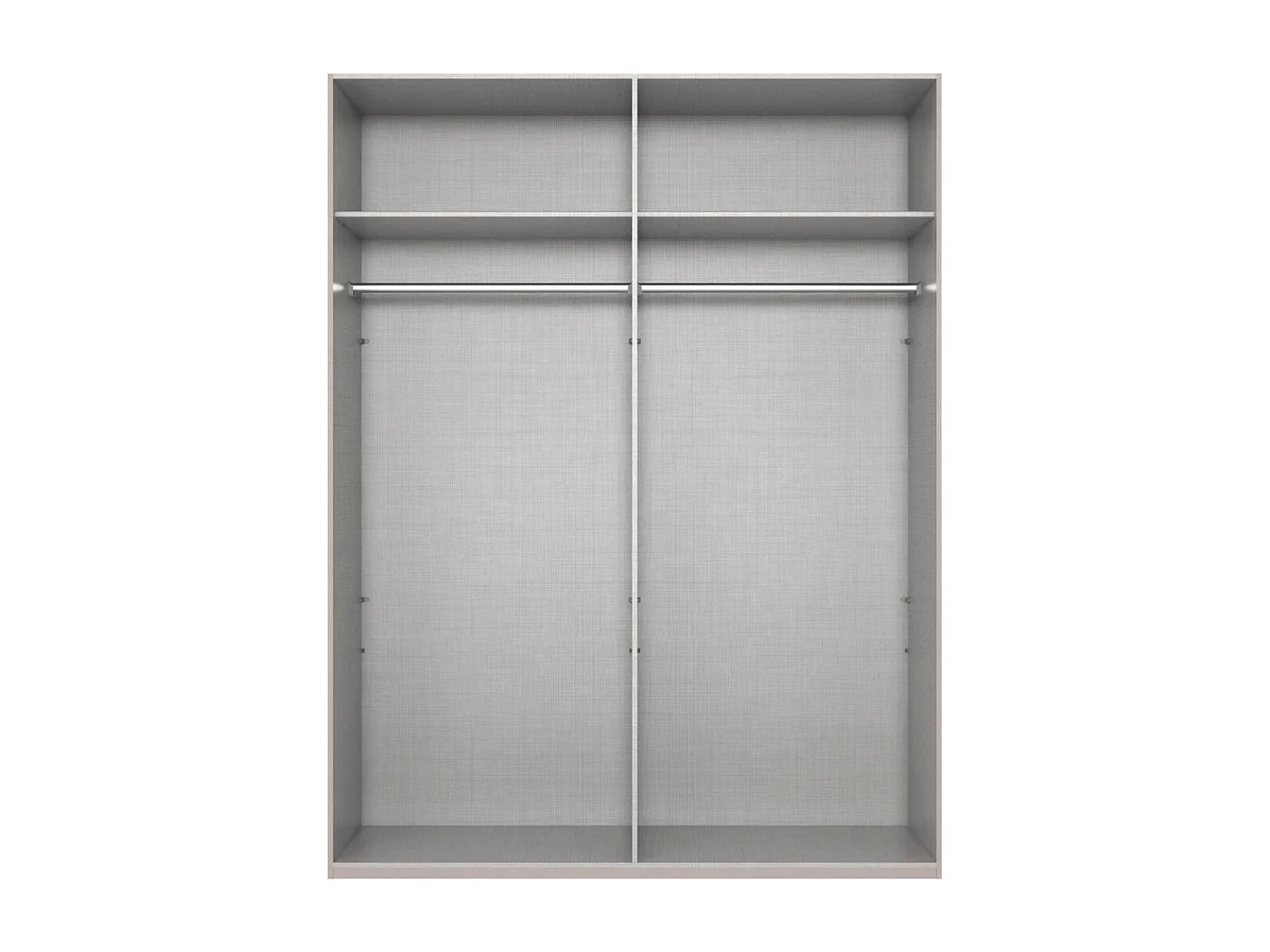 KLEIDERSCHRANK Mugano Basic weiß 180 / 58 / 236cm
