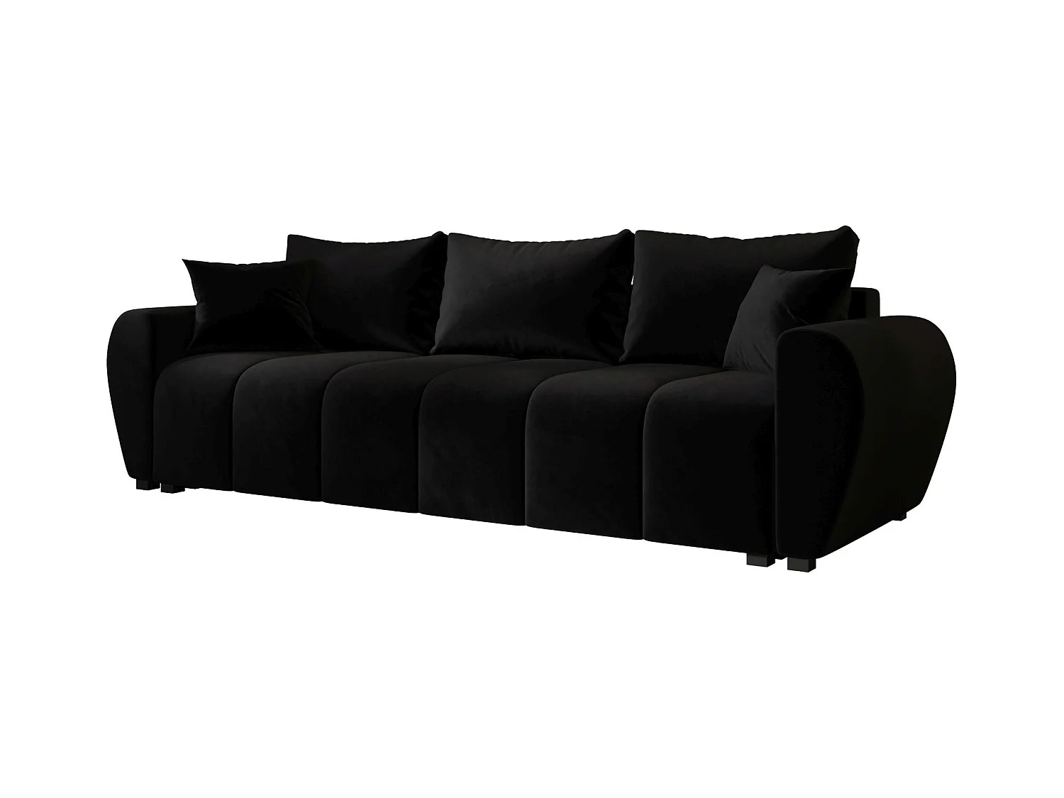 BEDANTE CANAPÉ MOLISA avec fonction lit ITAKA 15 Noir