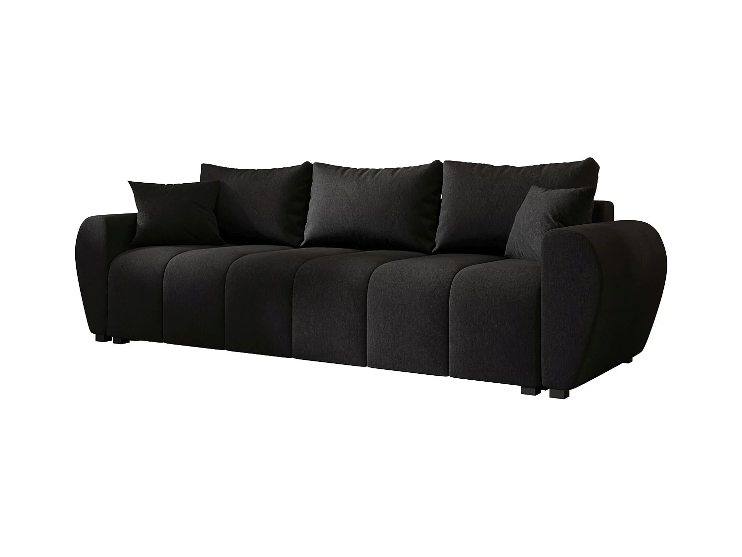 BEDANTE CANAPÉ MOLISA avec fonction lit COSMIC 100 Noir