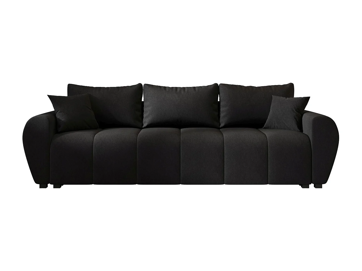 BEDANTE SOFA MOLISA mit Schlaffunktion COSMIC 100 Schwarz Sofa mit Stauraum Bettkasten Wohnzimmersofa Couch Sofa Bettsofa Bettkasten Bettcouch